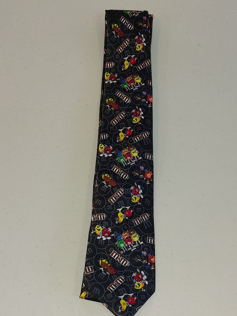 M&M'S Black Tie with Multicolored M&M Characters